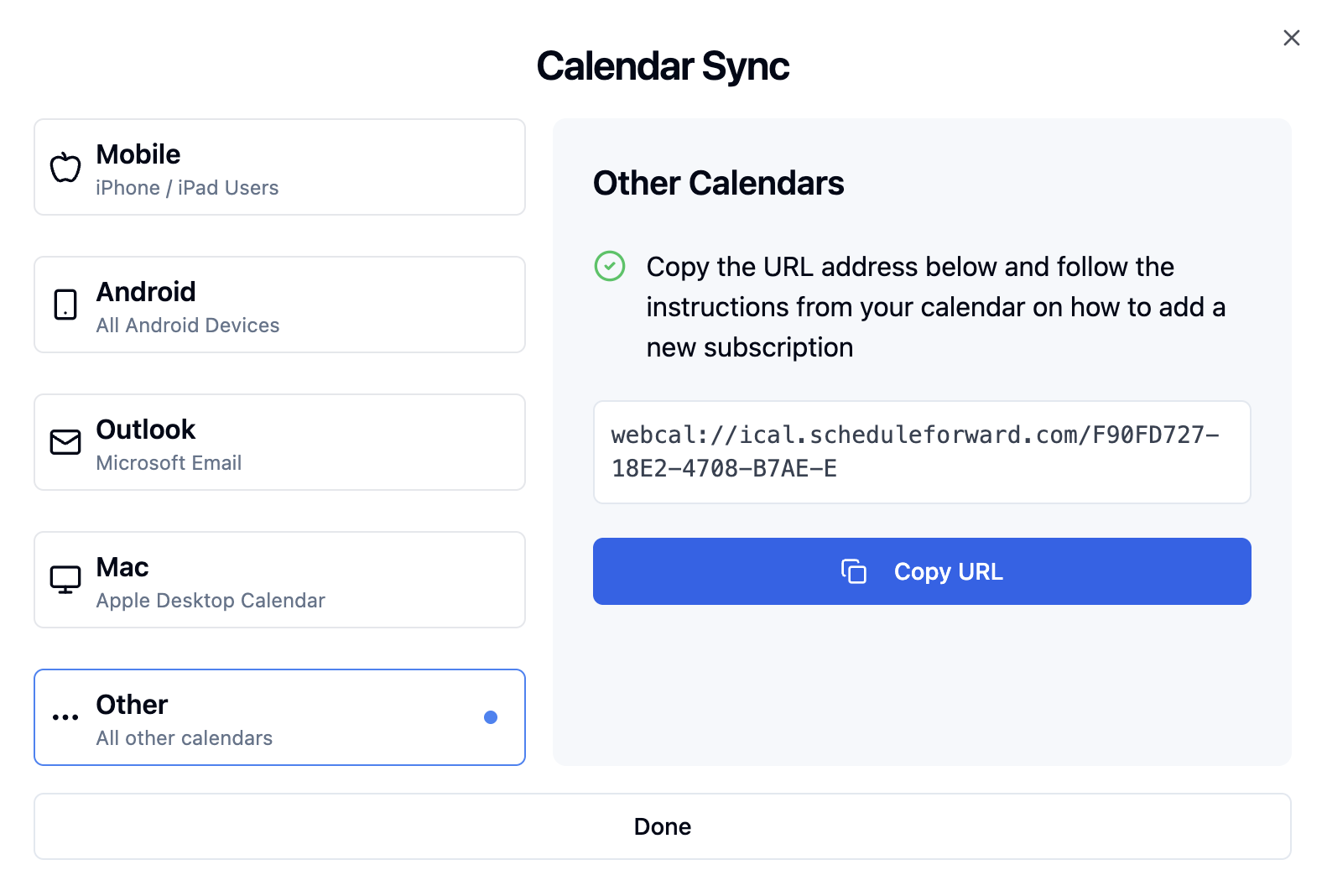 Calendar Syncing