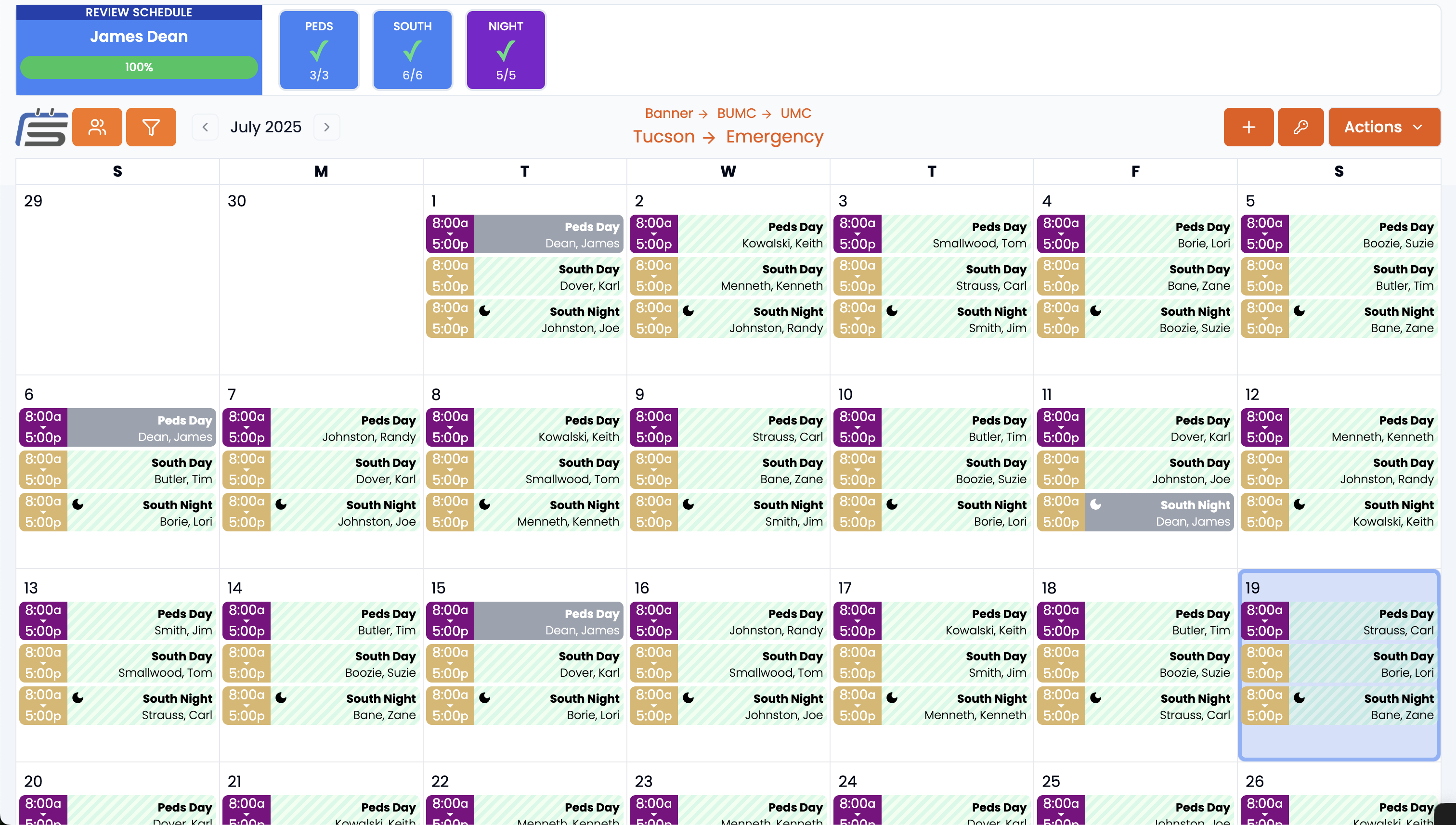 Calendar screenshot